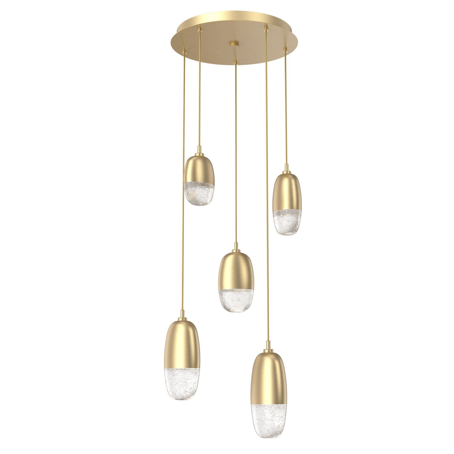 Hammerton Studio - CHB0079-05-GB-PC-C01-L3 - LED Pendant - Pebble - Gilded Brass