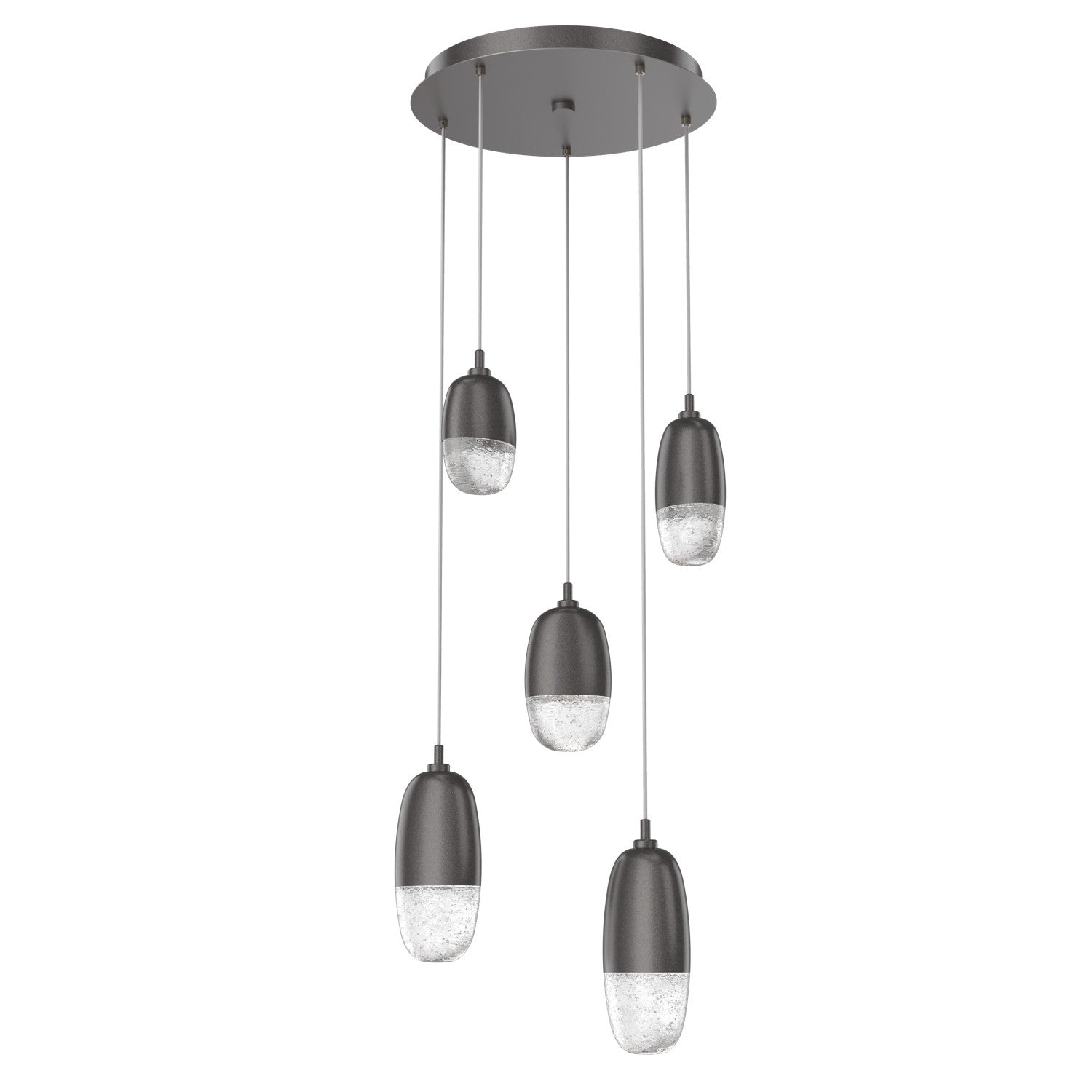 Hammerton Studio - CHB0079-05-GP-PC-C01-L3 - LED Pendant - Pebble - Graphite