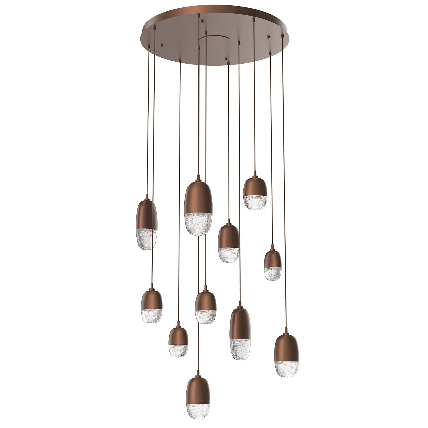 Hammerton Studio - CHB0079-11-BB-PC-C01-L1 - LED Pendant - Pebble - Burnished Bronze