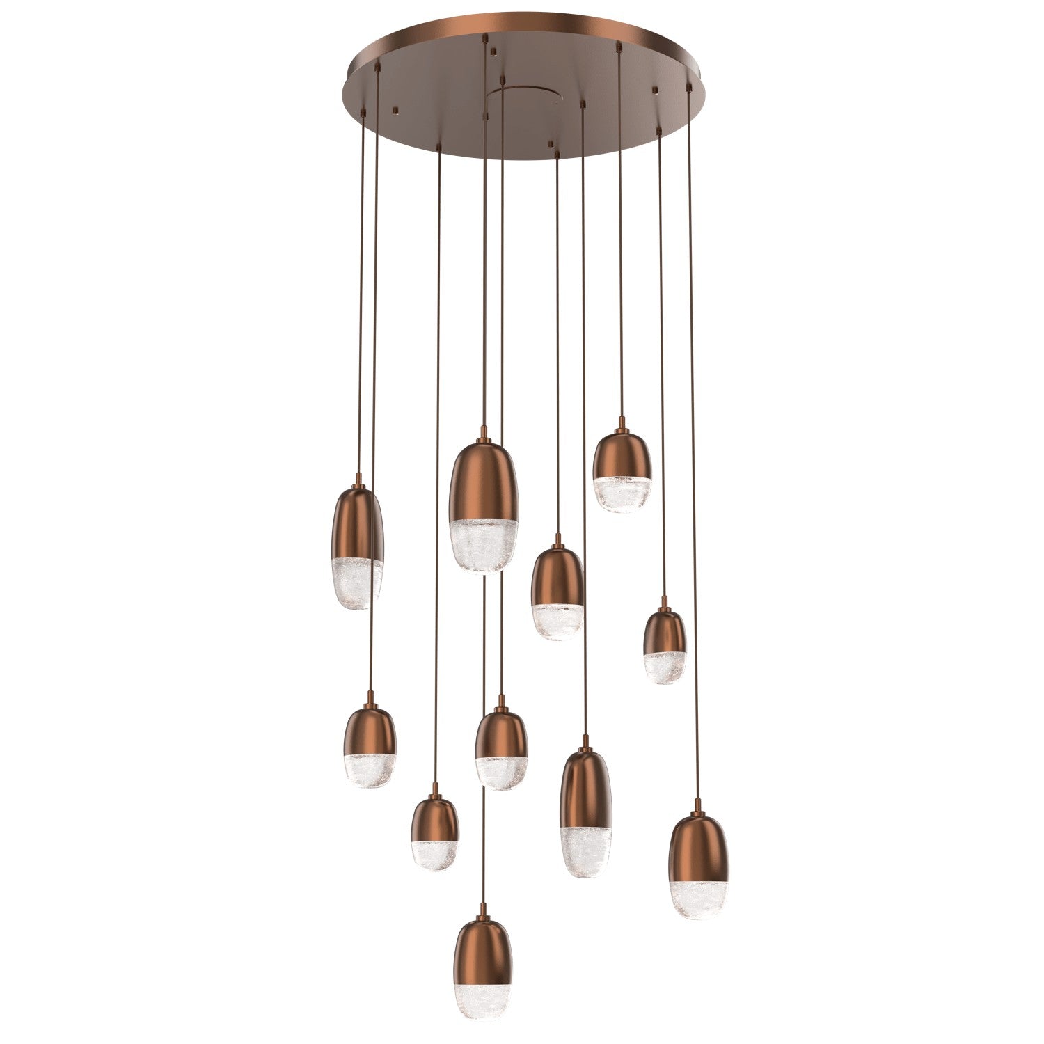 Hammerton Studio - CHB0079-11-BB-PC-C01-L3 - LED Pendant - Pebble - Burnished Bronze