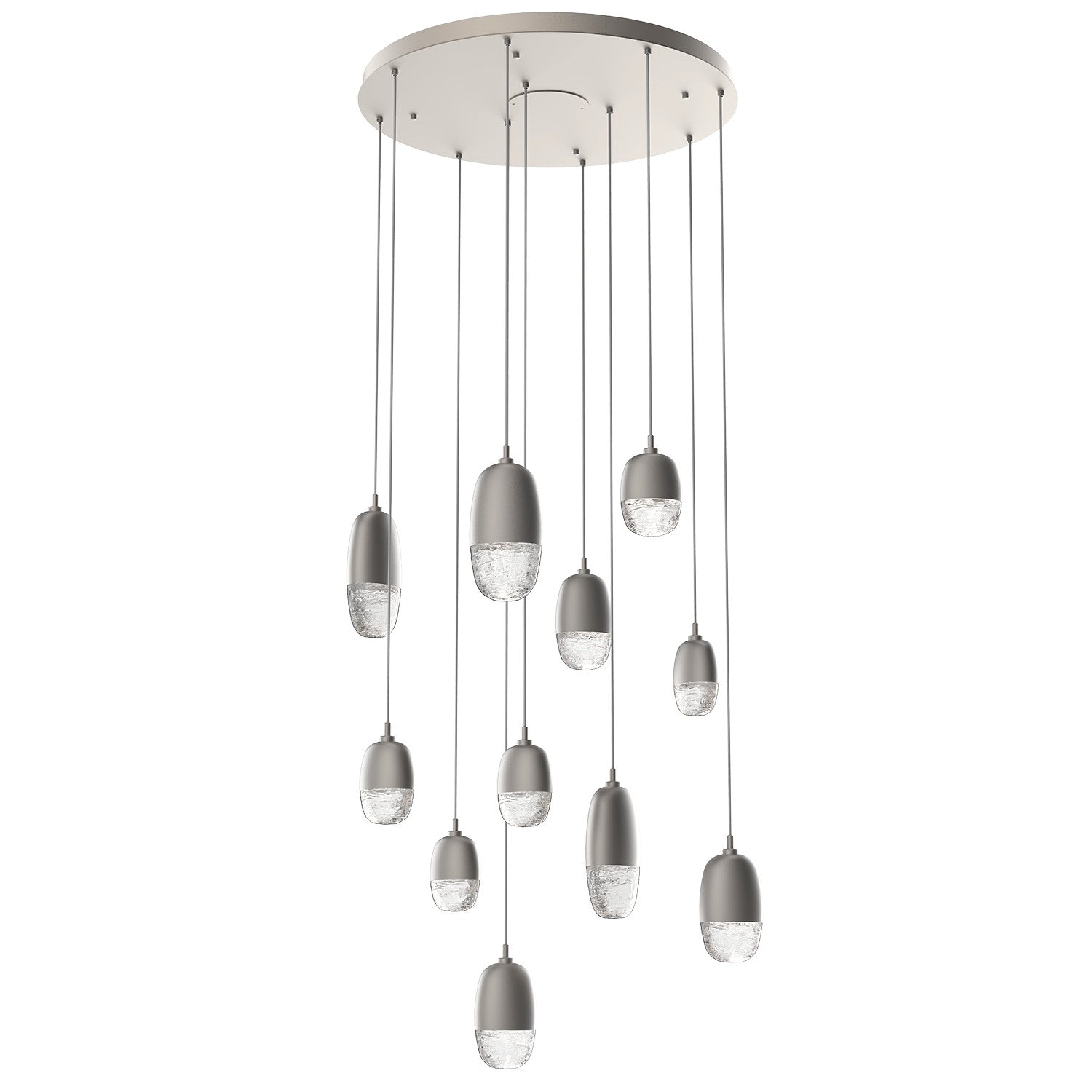 Hammerton Studio - CHB0079-11-BS-PC-C01-L1 - LED Pendant - Pebble - Beige Silver