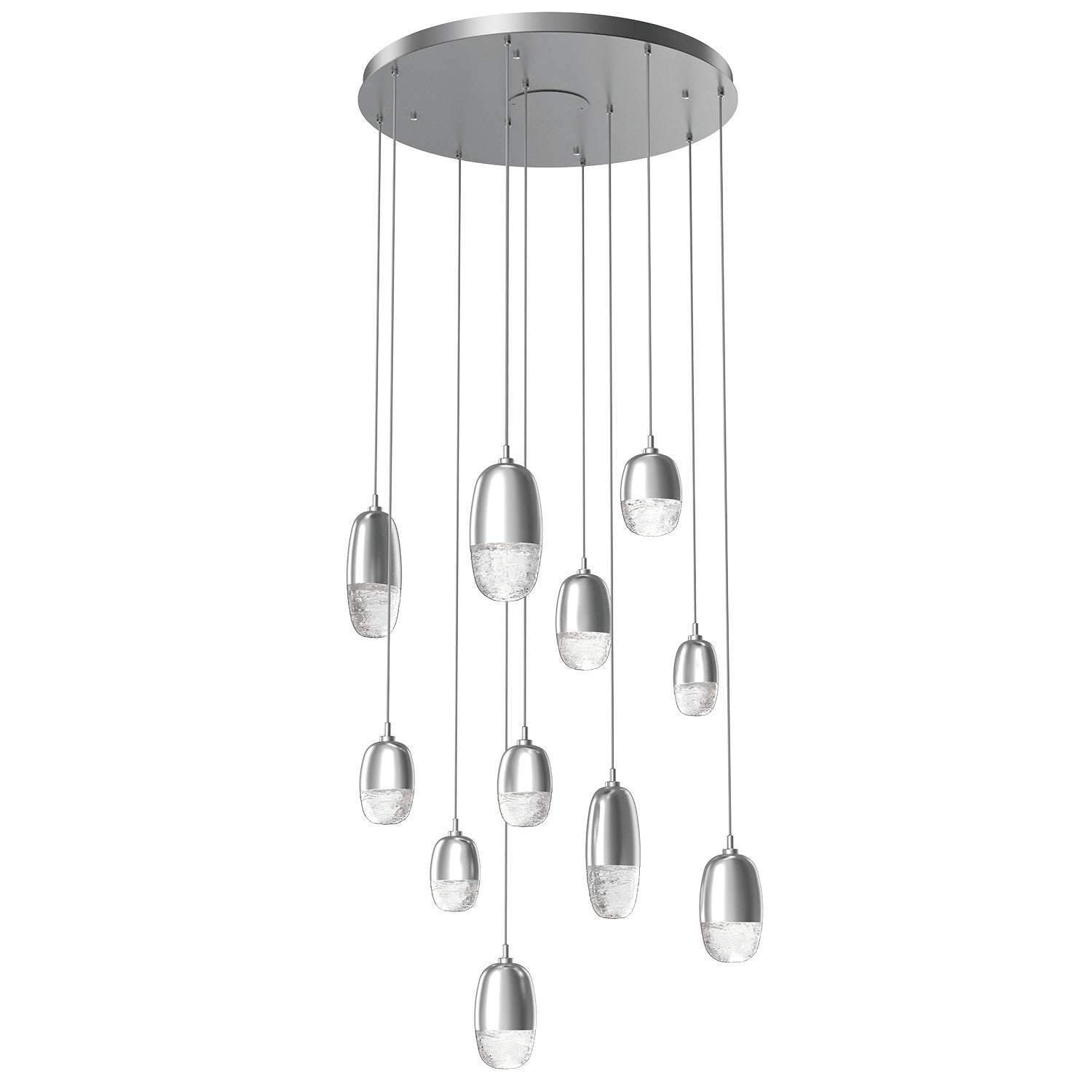 Hammerton Studio - CHB0079-11-CS-PC-C01-L1 - LED Pendant - Pebble - Classic Silver