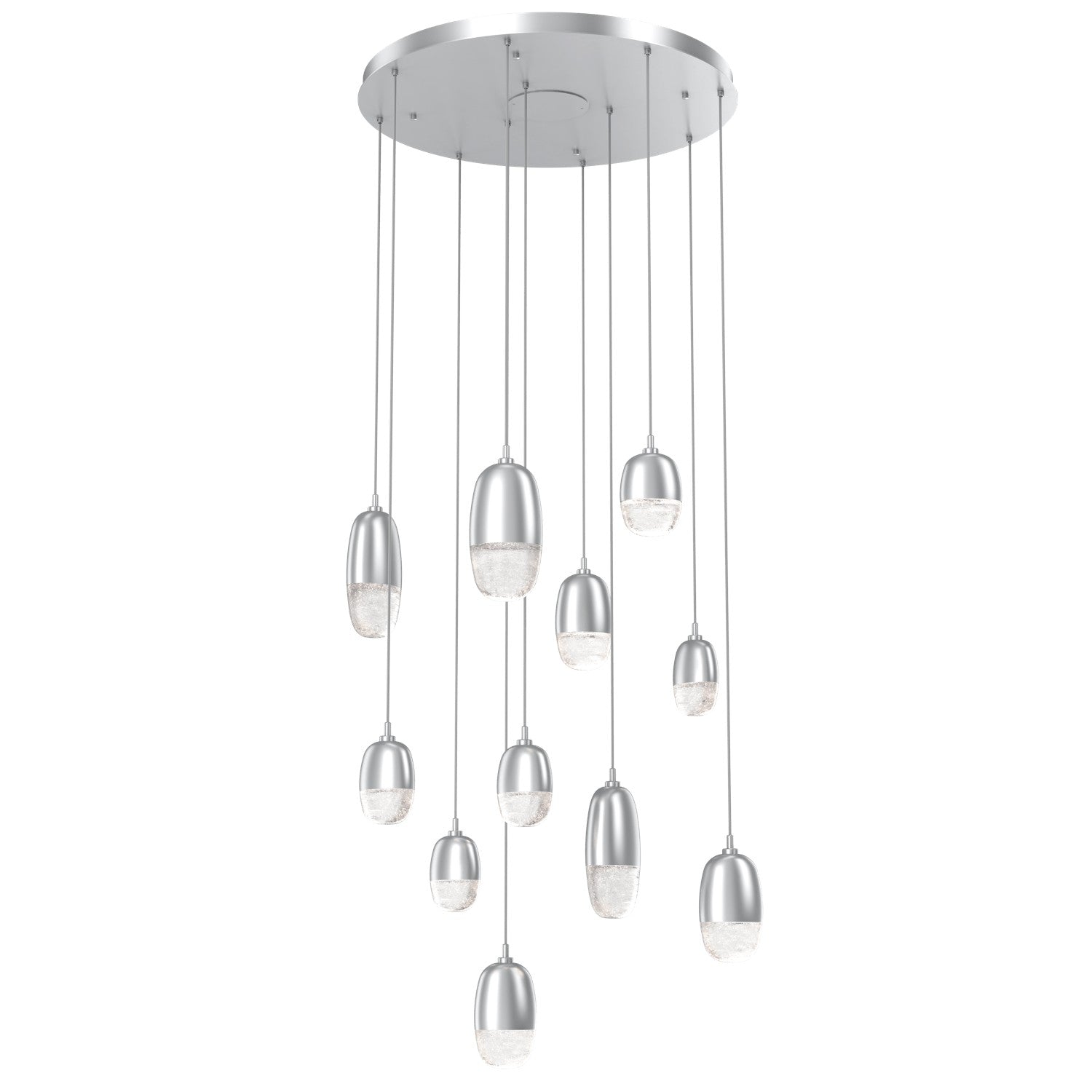 Hammerton Studio - CHB0079-11-CS-PC-C01-L3 - LED Pendant - Pebble - Classic Silver