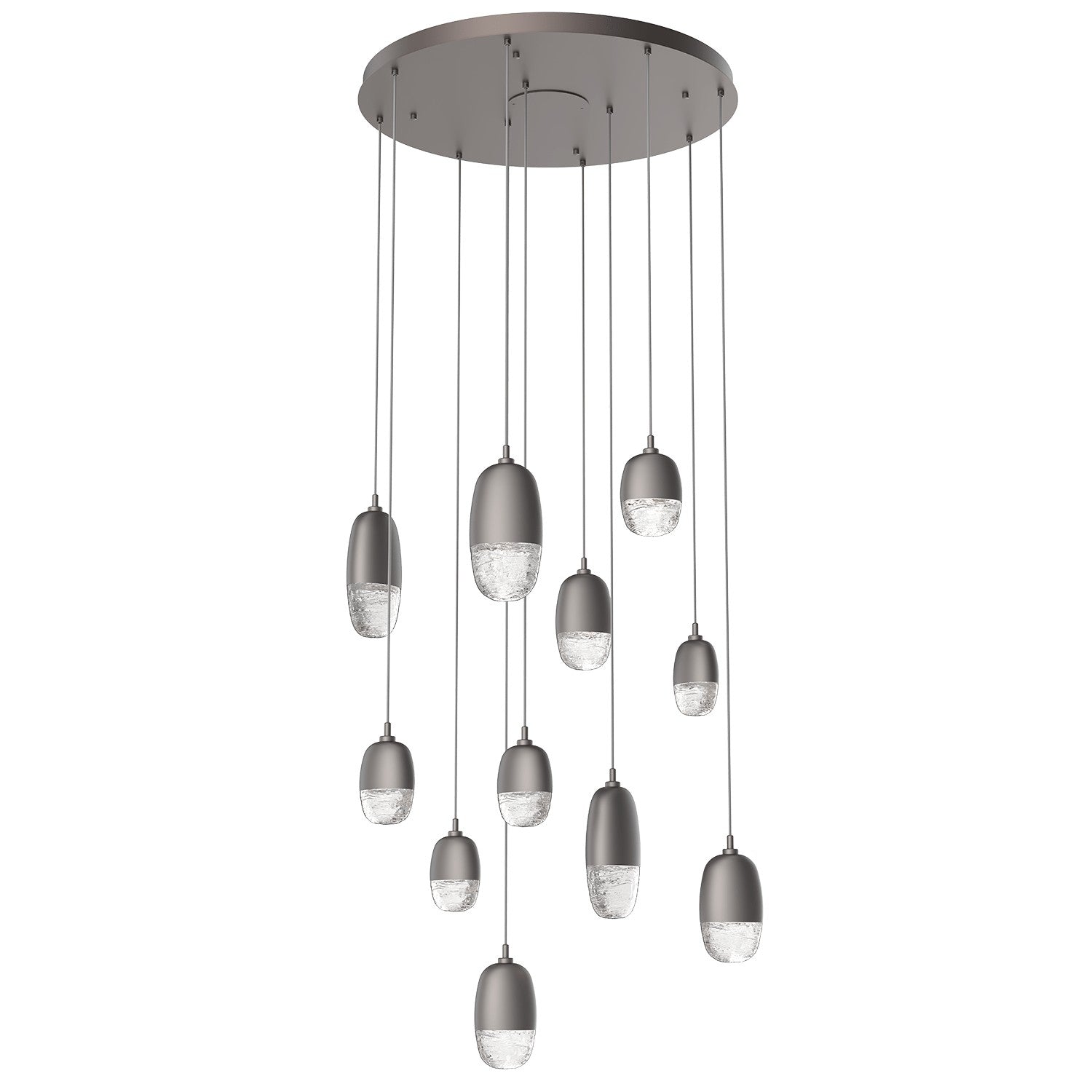 Hammerton Studio - CHB0079-11-GP-PC-C01-L1 - LED Pendant - Pebble - Graphite