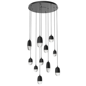 Hammerton Studio - CHB0079-11-MB-PC-C01-L1 - LED Pendant - Pebble - Matte Black