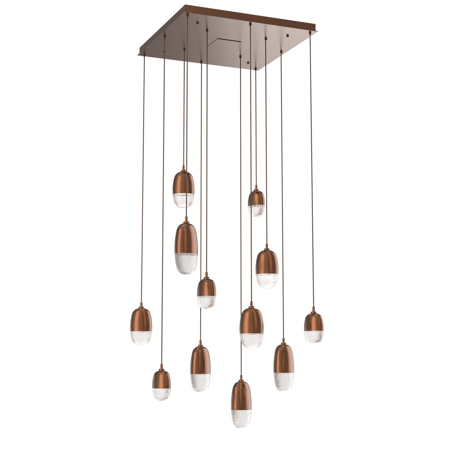 Hammerton Studio - CHB0079-12-BB-PC-C01-L3 - LED Pendant - Pebble - Burnished Bronze