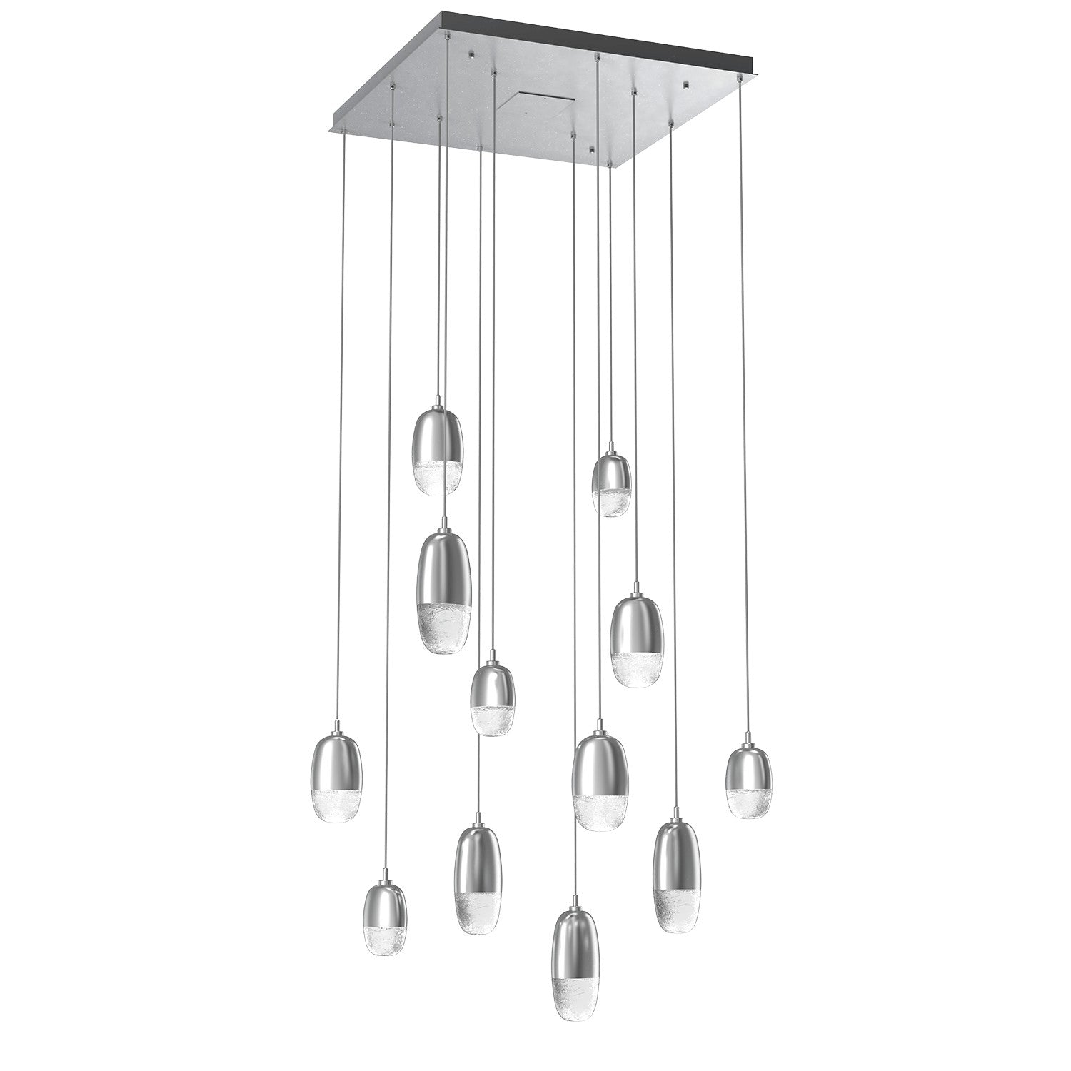 Hammerton Studio - CHB0079-12-CS-PC-C01-L1 - LED Pendant - Pebble - Classic Silver