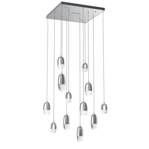 Hammerton Studio - CHB0079-12-CS-PC-C01-L1 - LED Pendant - Pebble - Classic Silver