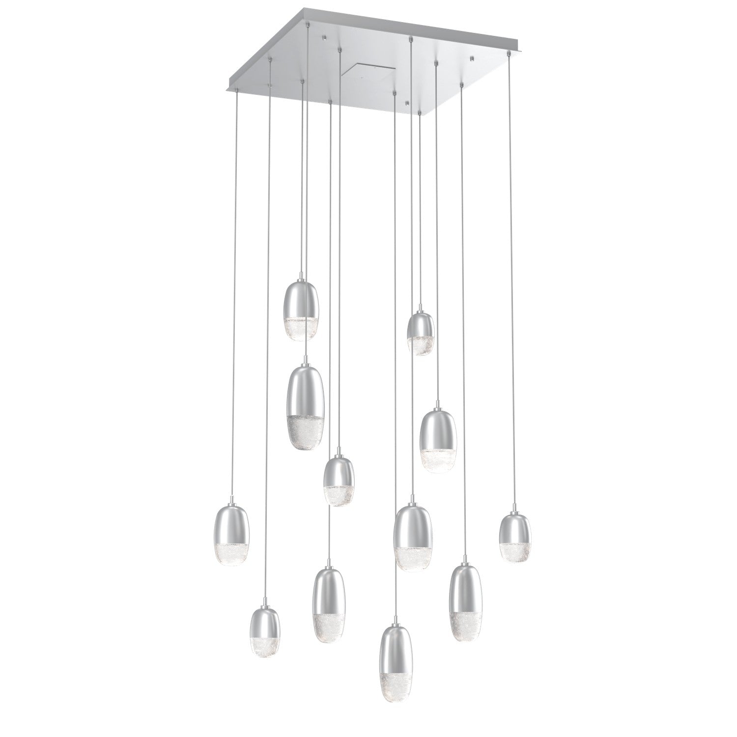 Hammerton Studio - CHB0079-12-CS-PC-C01-L3 - LED Pendant - Pebble - Classic Silver