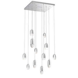 Hammerton Studio - CHB0079-12-CS-PC-C01-L3 - LED Pendant - Pebble - Classic Silver