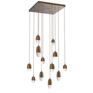 Hammerton Studio - CHB0079-12-FB-PC-C01-L3 - LED Pendant - Pebble - Flat Bronze