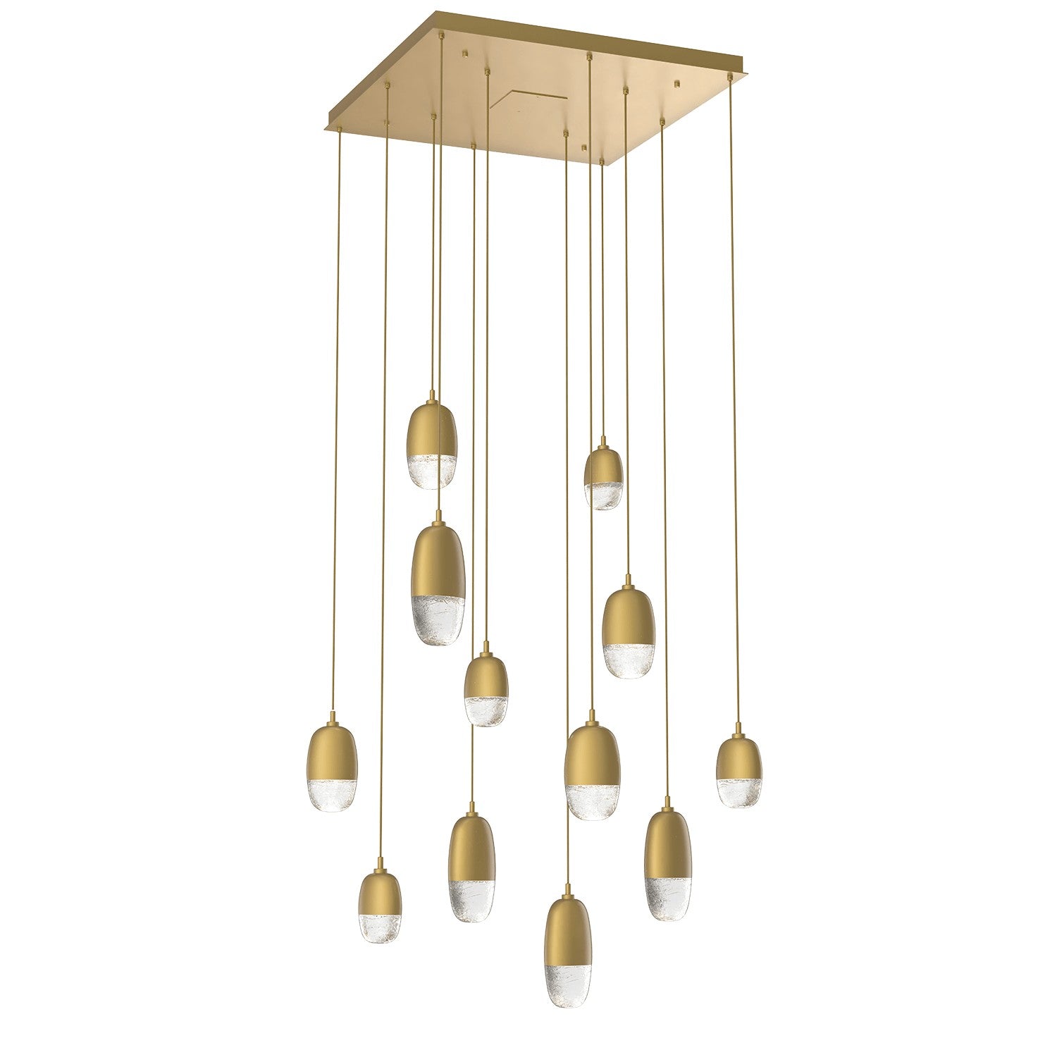 Hammerton Studio - CHB0079-12-GB-PC-C01-L1 - LED Pendant - Pebble - Gilded Brass