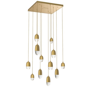 Hammerton Studio - CHB0079-12-GB-PC-C01-L1 - LED Pendant - Pebble - Gilded Brass