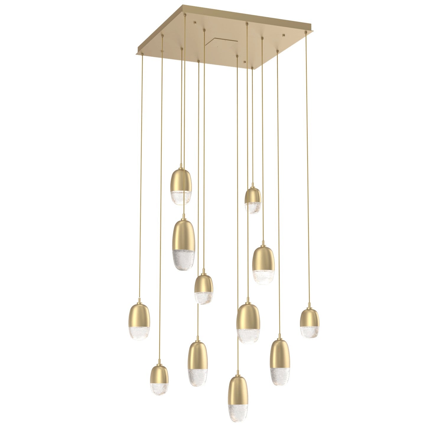 Hammerton Studio - CHB0079-12-GB-PC-C01-L3 - LED Pendant - Pebble - Gilded Brass