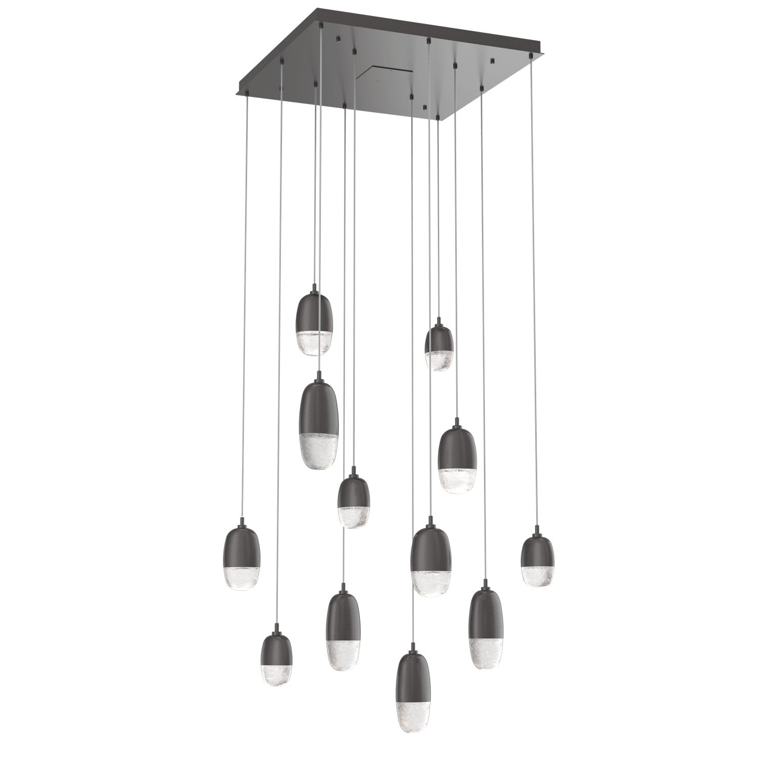 Hammerton Studio - CHB0079-12-GP-PC-C01-L3 - LED Pendant - Pebble - Graphite