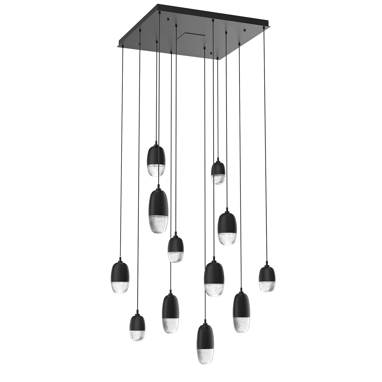 Hammerton Studio - CHB0079-12-MB-PC-C01-L1 - LED Pendant - Pebble - Matte Black