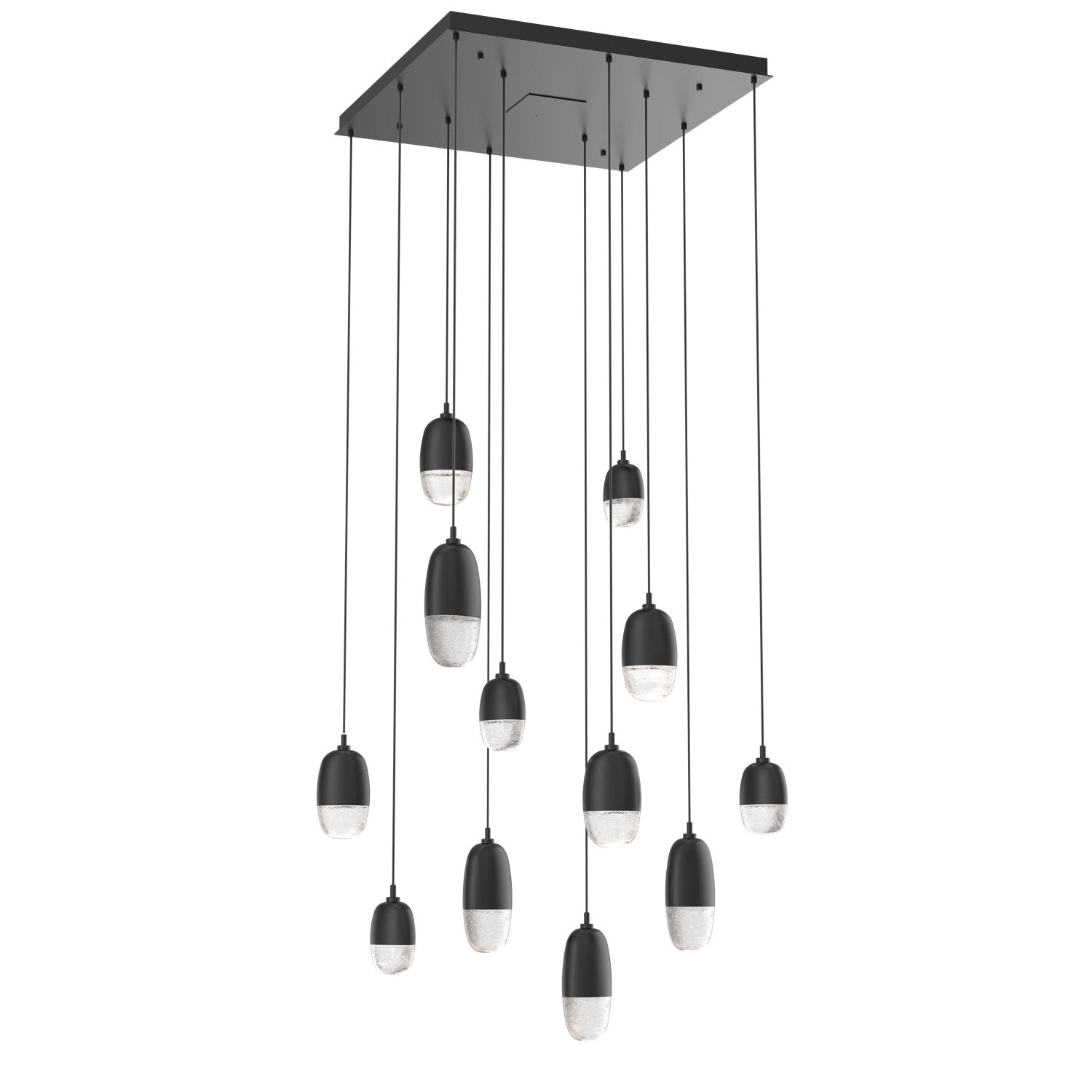 Hammerton Studio - CHB0079-12-MB-PC-C01-L3 - LED Pendant - Pebble - Matte Black