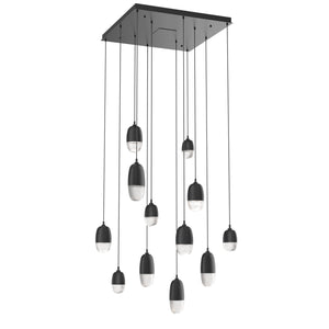 Hammerton Studio - CHB0079-12-MB-PC-C01-L3 - LED Pendant - Pebble - Matte Black