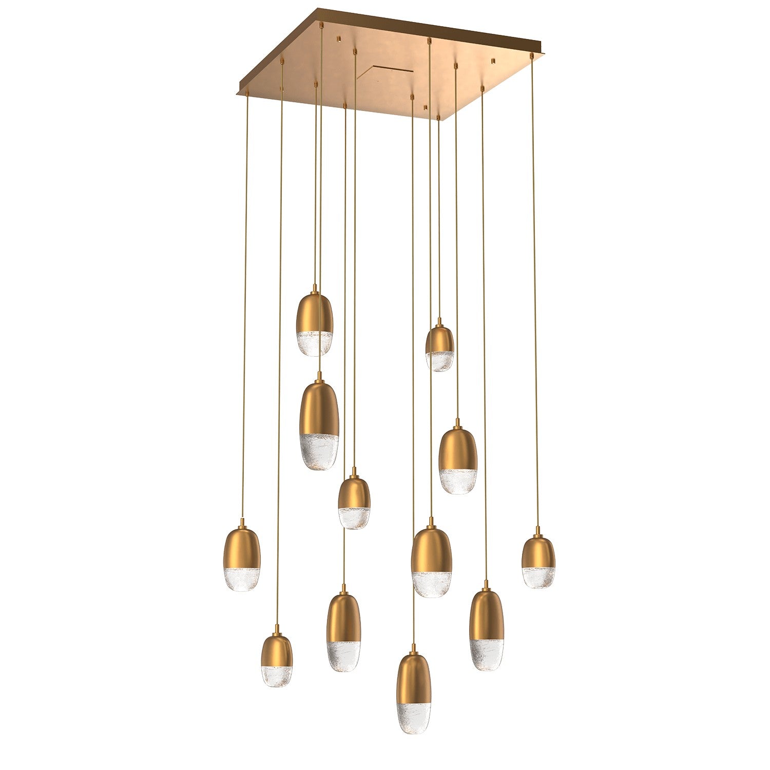 Hammerton Studio - CHB0079-12-NB-PC-C01-L1 - LED Pendant - Pebble - Novel Brass