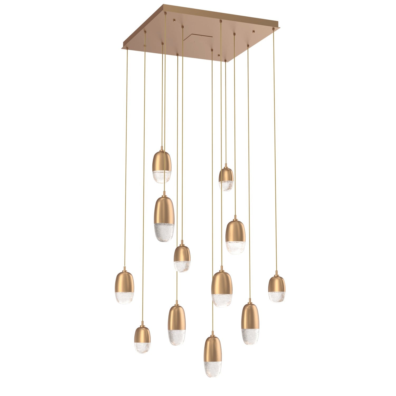 Hammerton Studio - CHB0079-12-NB-PC-C01-L3 - LED Pendant - Pebble - Novel Brass