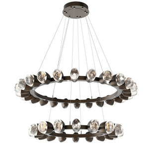 Hammerton Studio - CHB0079-2T-FB-PC-CA1-L1 - LED Chandelier - Pebble - Flat Bronze