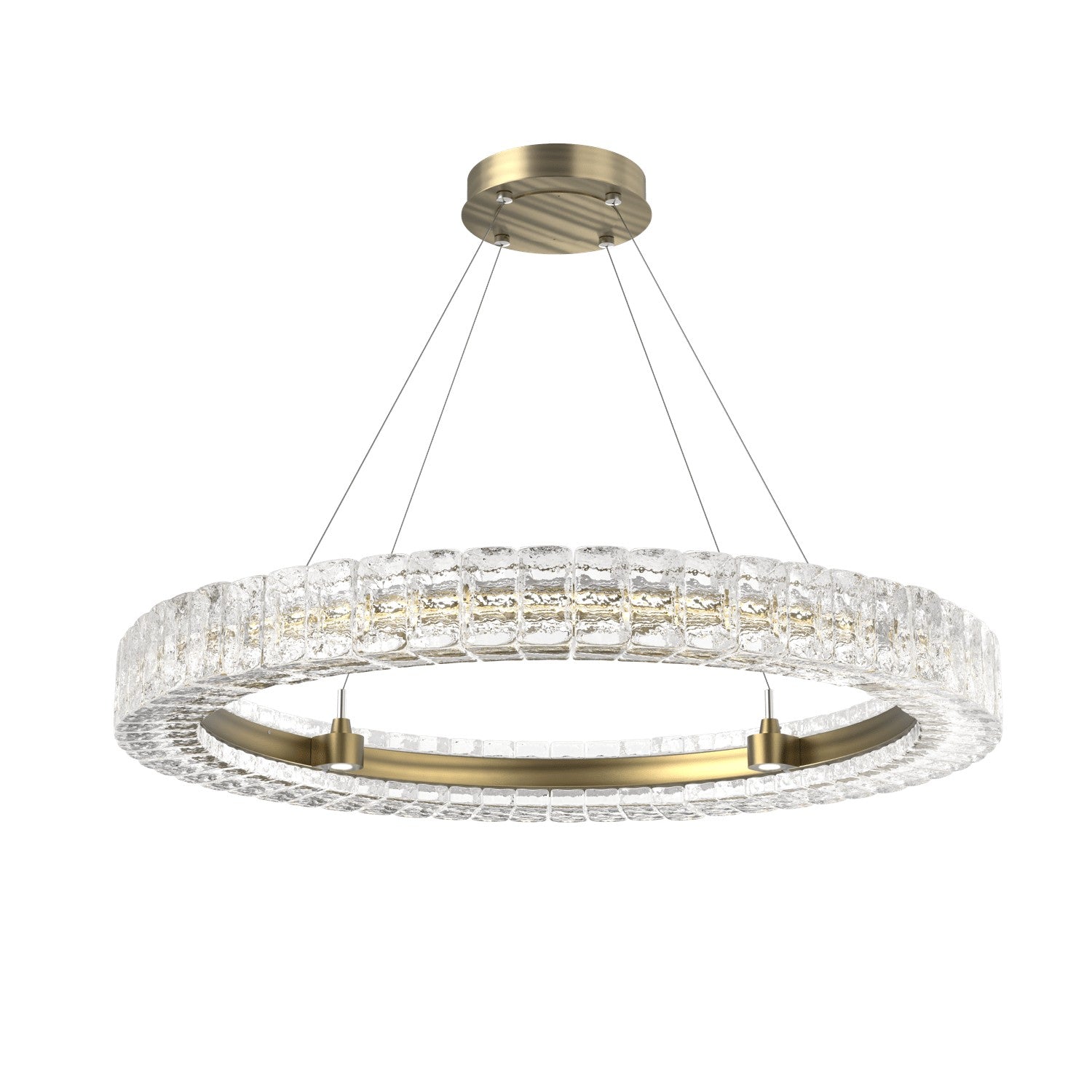 Hammerton Studio - CHB0080-36-HB-AC-CA1-L3 - LED Chandelier - Asscher - Heritage Brass