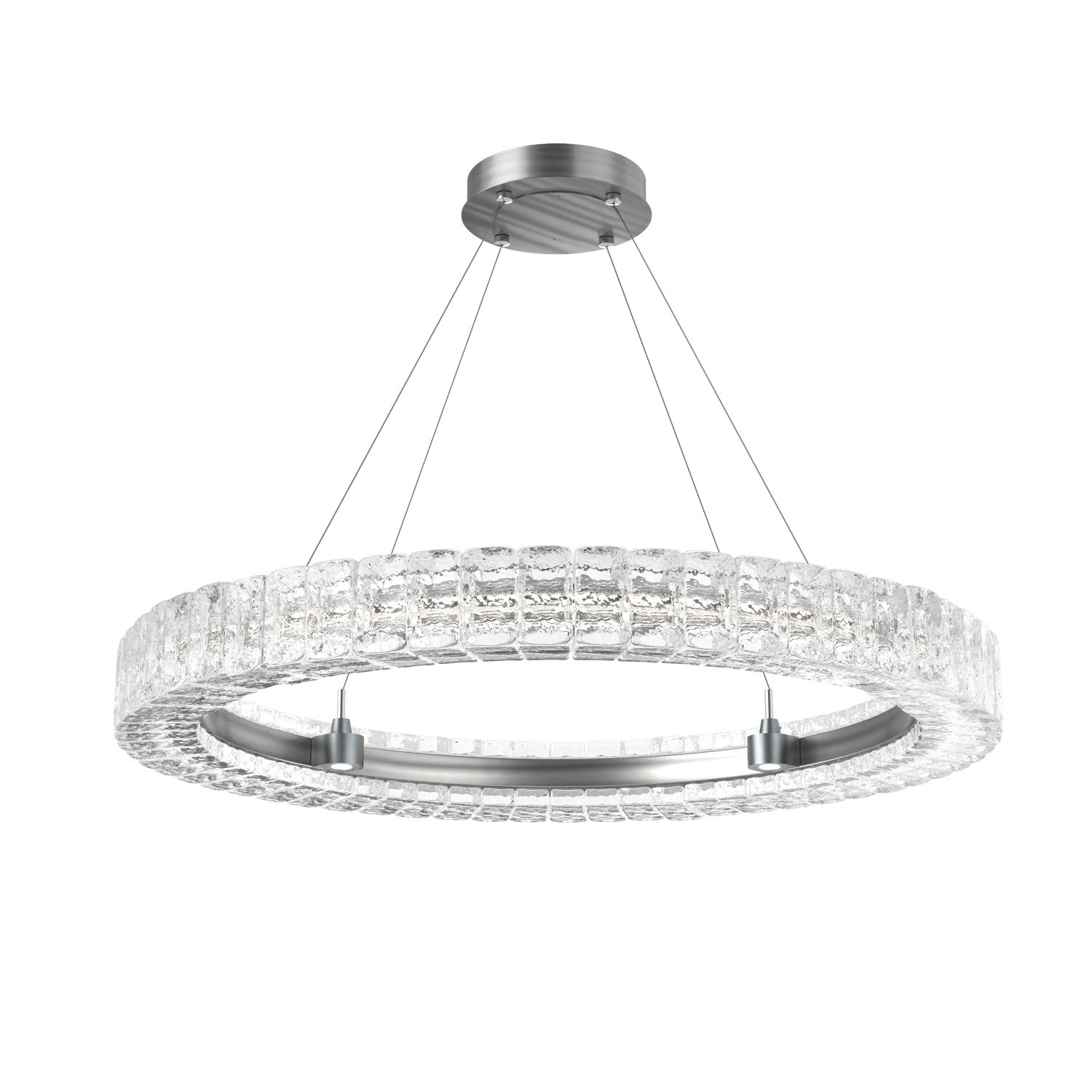 Hammerton Studio - CHB0080-36-SN-AC-CA1-L3 - LED Chandelier - Asscher - Satin Nickel