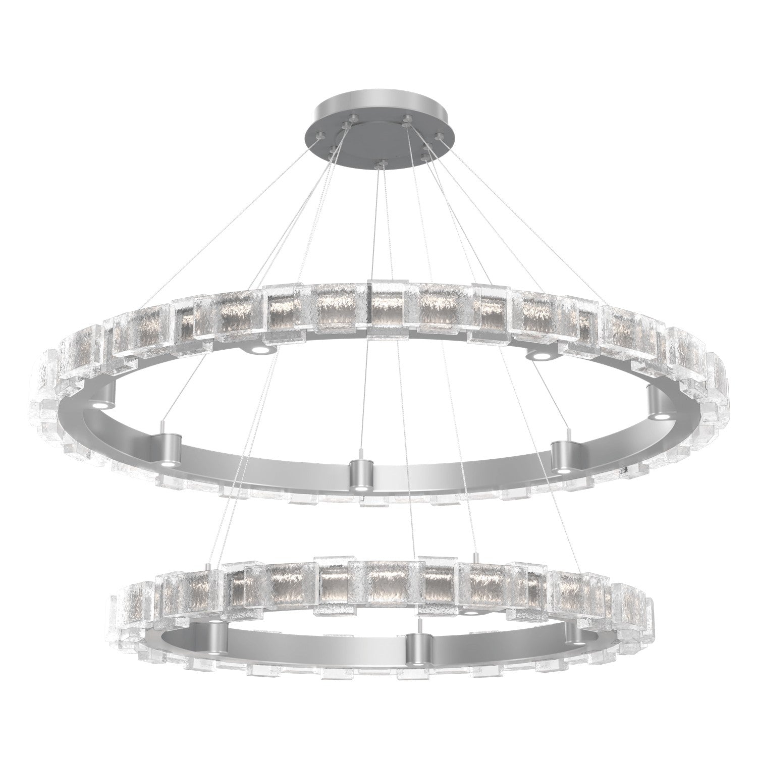 Hammerton Studio - CHB0087-2T-CS-TE-CA1-L3 - LED Chandelier - Tessera - Classic Silver