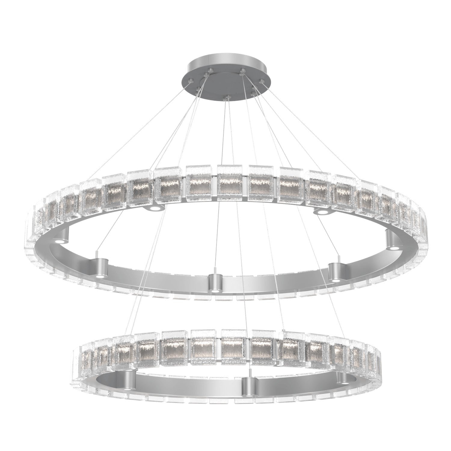 Hammerton Studio - CHB0087-2T-CS-TP-CA1-L3 - LED Chandelier - Tessera - Classic Silver