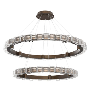 Hammerton Studio - CHB0087-2T-FB-TE-CA1-L3 - LED Chandelier - Tessera - Flat Bronze