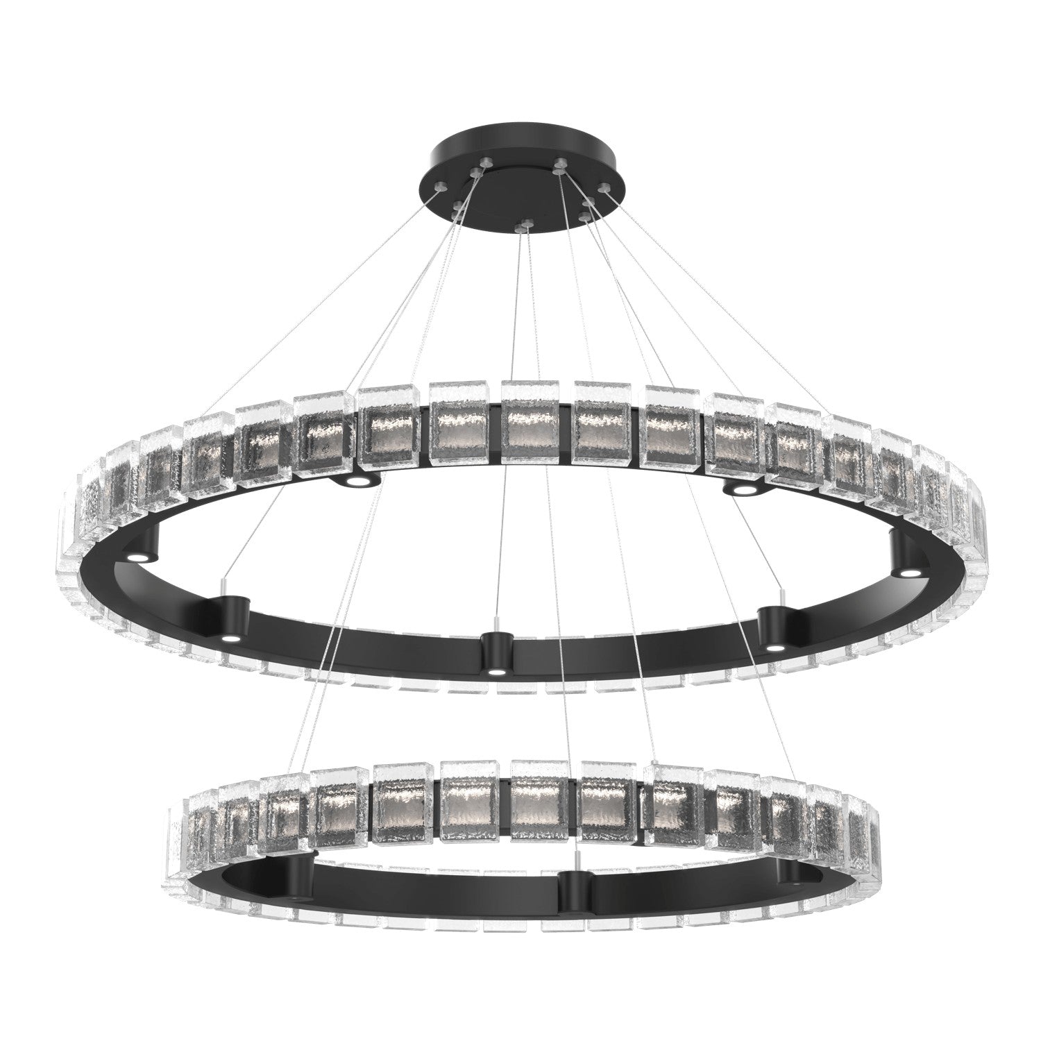 Hammerton Studio - CHB0087-2T-MB-TP-CA1-L3 - LED Chandelier - Tessera - Matte Black