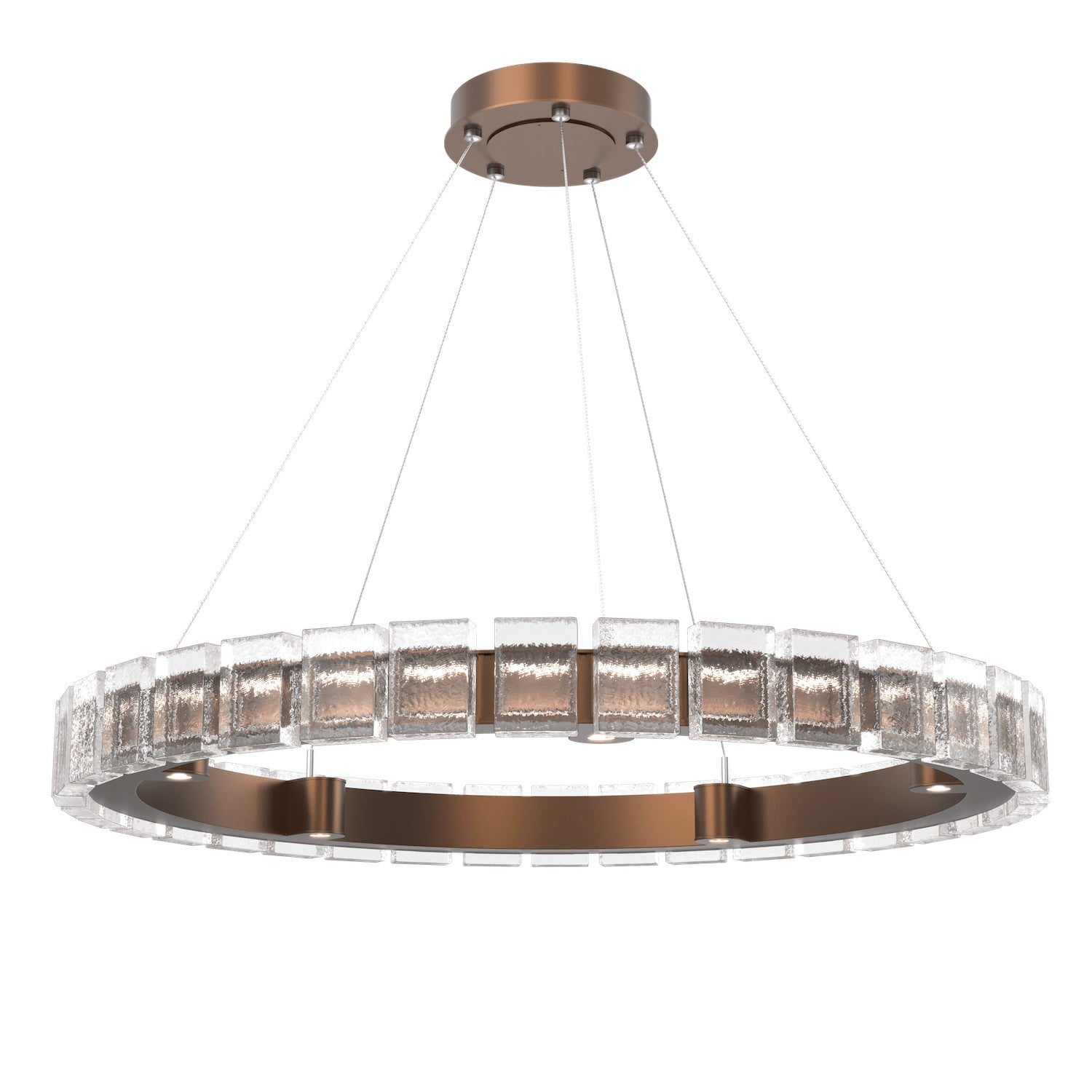 Hammerton Studio - CHB0087-38-BB-TP-CA1-L3 - LED Chandelier - Tessera - Burnished Bronze