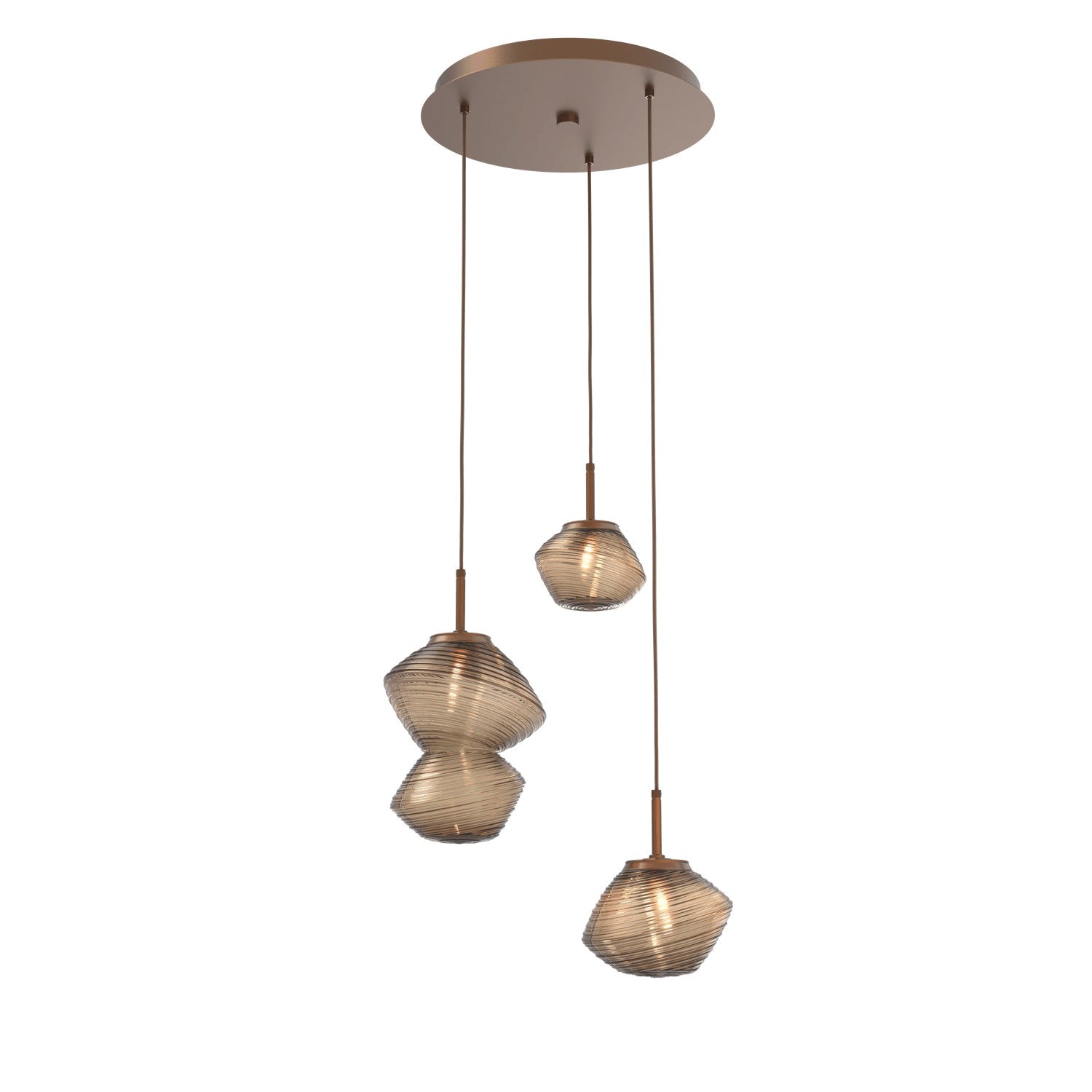 Hammerton Studio - CHB0089-03-BB-B-C01-L1 - LED Pendant - Mesa - Burnished Bronze