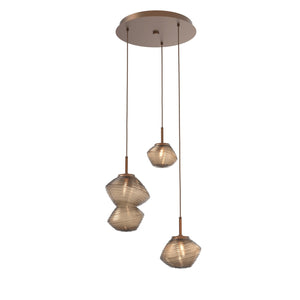 Hammerton Studio - CHB0089-03-BB-B-C01-L3 - LED Pendant - Mesa - Burnished Bronze