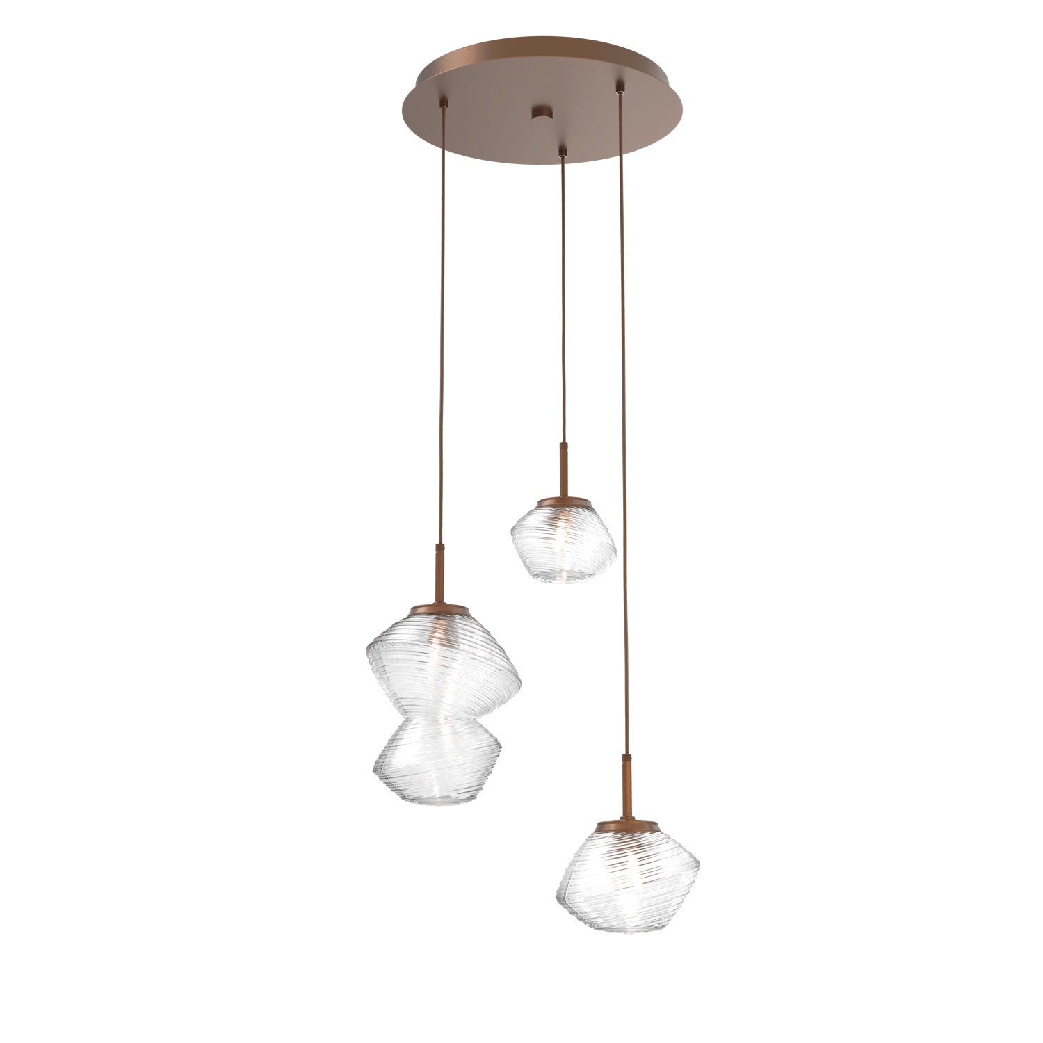 Hammerton Studio - CHB0089-03-BB-C-C01-L1 - LED Pendant - Mesa - Burnished Bronze