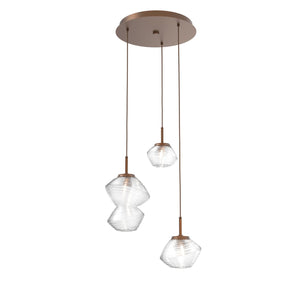 Hammerton Studio - CHB0089-03-BB-C-C01-L1 - LED Pendant - Mesa - Burnished Bronze