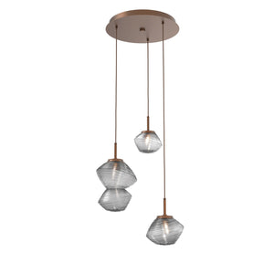 Hammerton Studio - CHB0089-03-BB-S-C01-L1 - LED Pendant - Mesa - Burnished Bronze