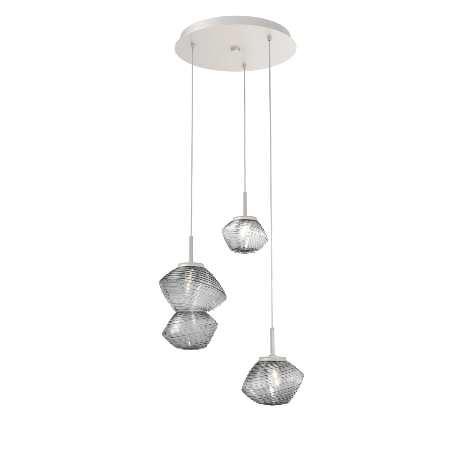 Hammerton Studio - CHB0089-03-BS-S-C01-L1 - LED Pendant - Mesa - Beige Silver