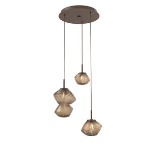 Hammerton Studio - CHB0089-03-FB-B-C01-L1 - LED Pendant - Mesa - Flat Bronze