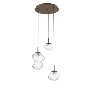 Hammerton Studio - CHB0089-03-FB-C-C01-L1 - LED Pendant - Mesa - Flat Bronze