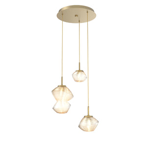 Hammerton Studio - CHB0089-03-GB-A-C01-L1 - LED Pendant - Mesa - Gilded Brass