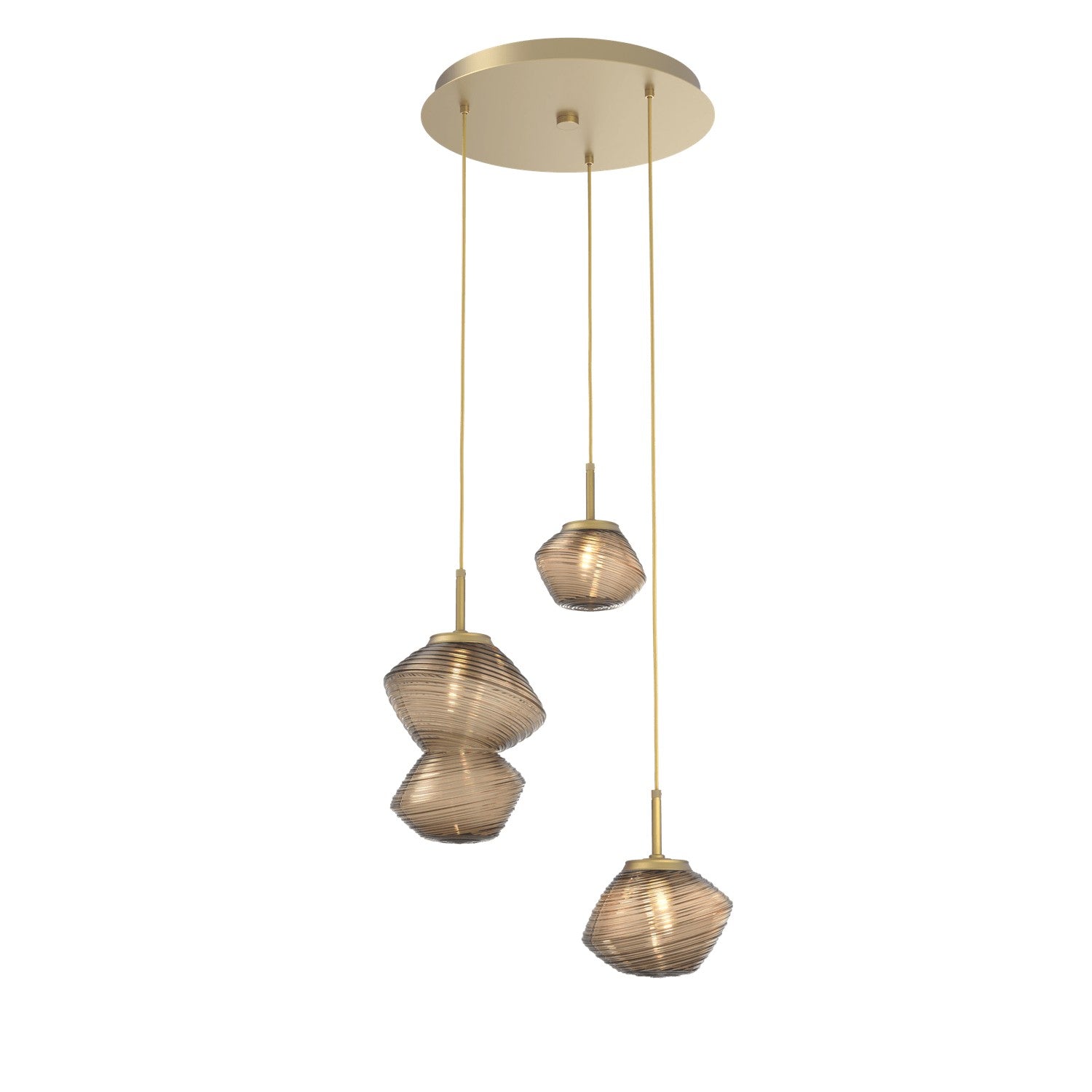 Hammerton Studio - CHB0089-03-GB-B-C01-L1 - LED Pendant - Mesa - Gilded Brass