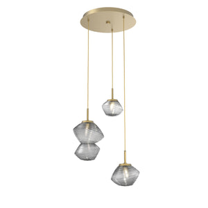 Hammerton Studio - CHB0089-03-GB-S-C01-L1 - LED Pendant - Mesa - Gilded Brass