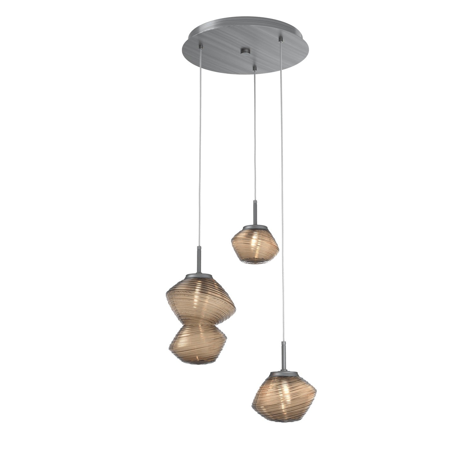 Hammerton Studio - CHB0089-03-GM-B-C01-L3 - LED Pendant - Mesa - Gunmetal