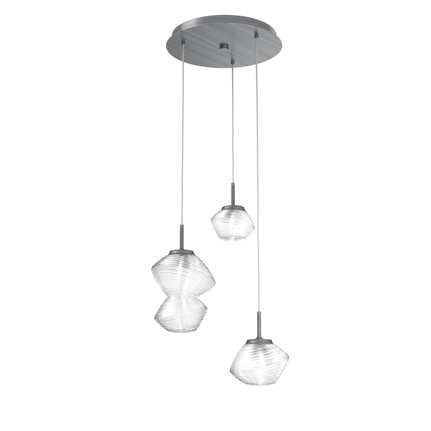 Hammerton Studio - CHB0089-03-GM-C-C01-L1 - LED Pendant - Mesa - Gunmetal