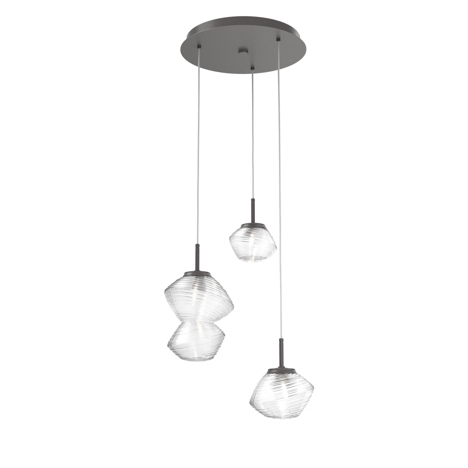 Hammerton Studio - CHB0089-03-GP-C-C01-L1 - LED Pendant - Mesa - Graphite