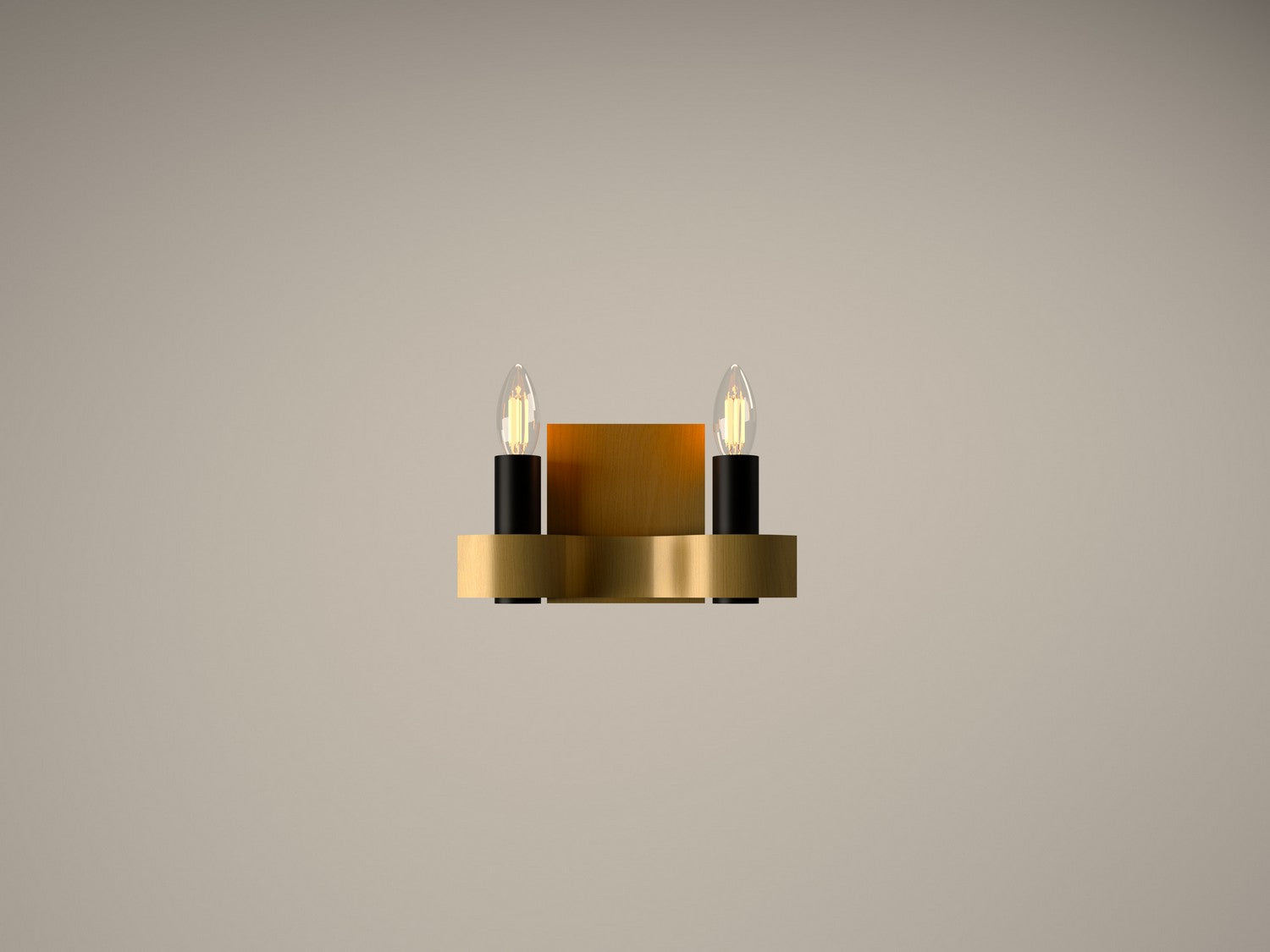 Accord Lighting - 4203.49 - Two Light Wall Lamp - Flow - Organic Gold