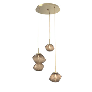 Hammerton Studio - CHB0089-03-HB-B-C01-L1 - LED Pendant - Mesa - Heritage Brass