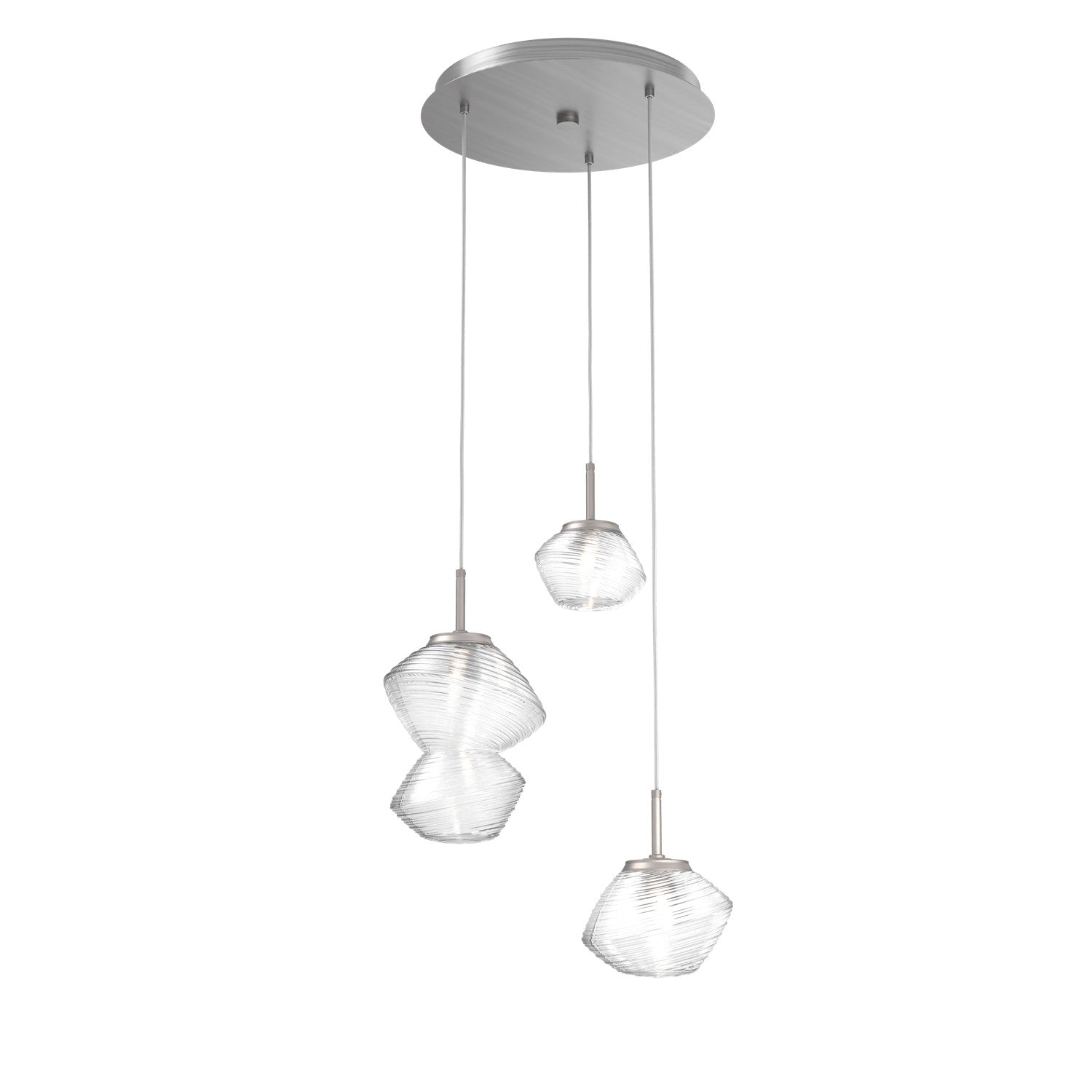 Hammerton Studio - CHB0089-03-SN-C-C01-L1 - LED Pendant - Mesa - Satin Nickel