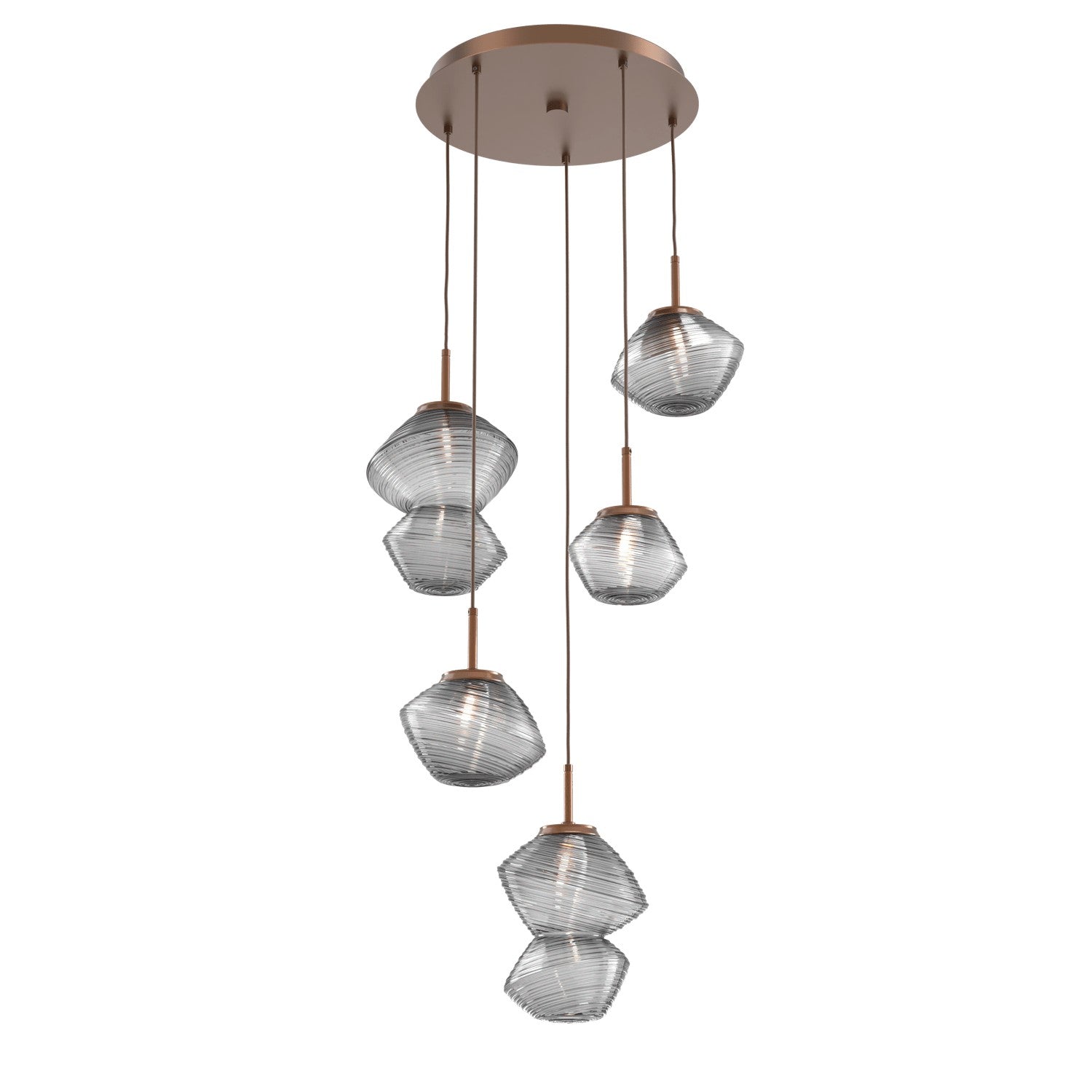 Hammerton Studio - CHB0089-05-BB-S-C01-L1 - LED Pendant - Mesa - Burnished Bronze